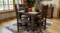 Hollow Oak 5-Piece Square Dining Set | Board & Bloom