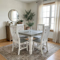 Ashgrove Square Dining Set - White & Grey | Board & Bloom