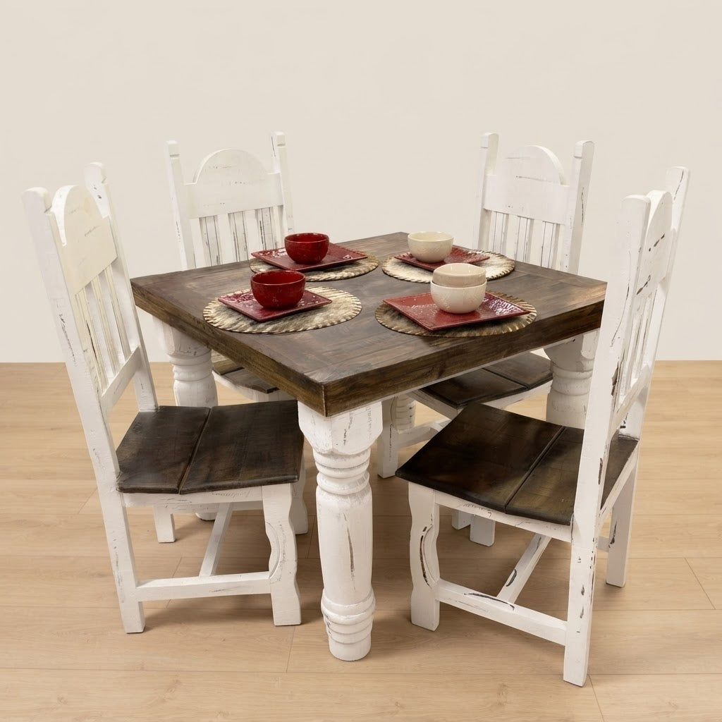 Meadowlark Square Dining Set - Two-Tone | Board & Bloom