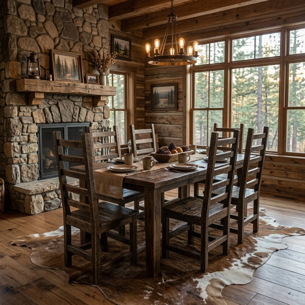 Ironbark 6 ft Dining Set - Dark Wax | Board & Bloom