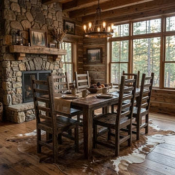 Ironbark 6 ft Dining Set - Dark Wax | Board & Bloom