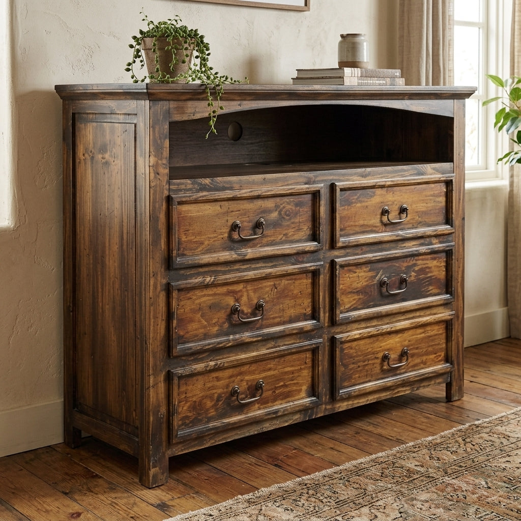 Cedar Hollow 6-Drawer Media Dresser | Board & Bloom