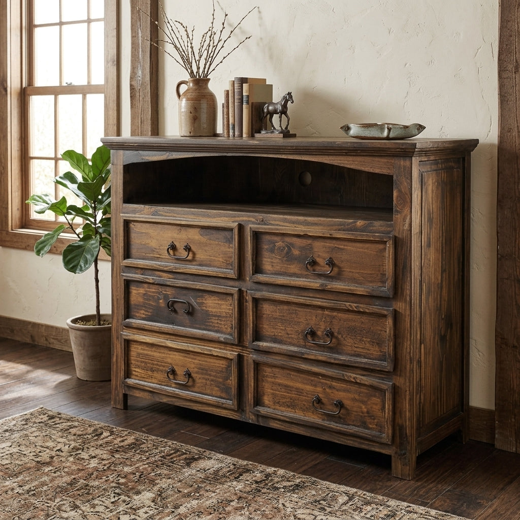 Cedar Hollow 6-Drawer Media Dresser | Board & Bloom