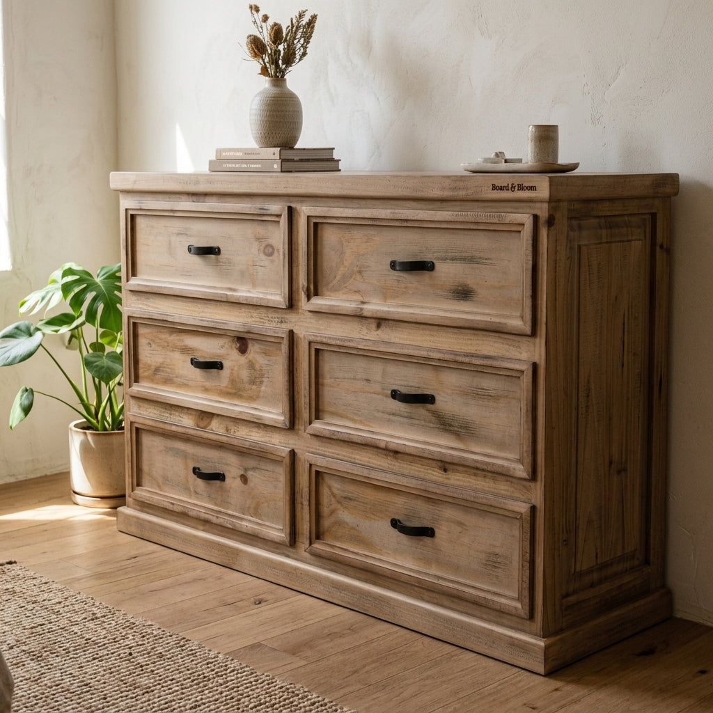 Prairie Rose 52 in Dresser - Weathered | Board & Bloom