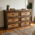 Prairie Rose 6-Drawer Pine Dresser | Board & Bloom