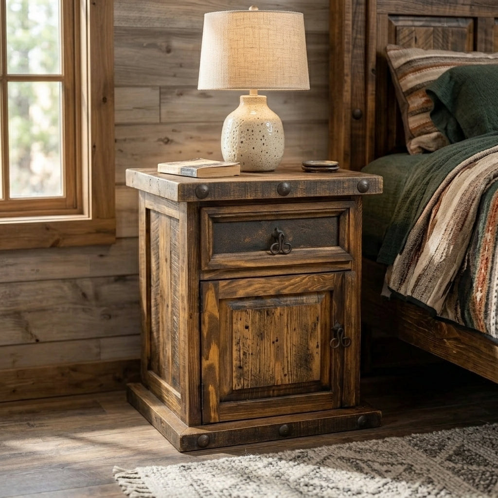 Briarwood Nightstand - Dark Wax Distressed | Board & Bloom