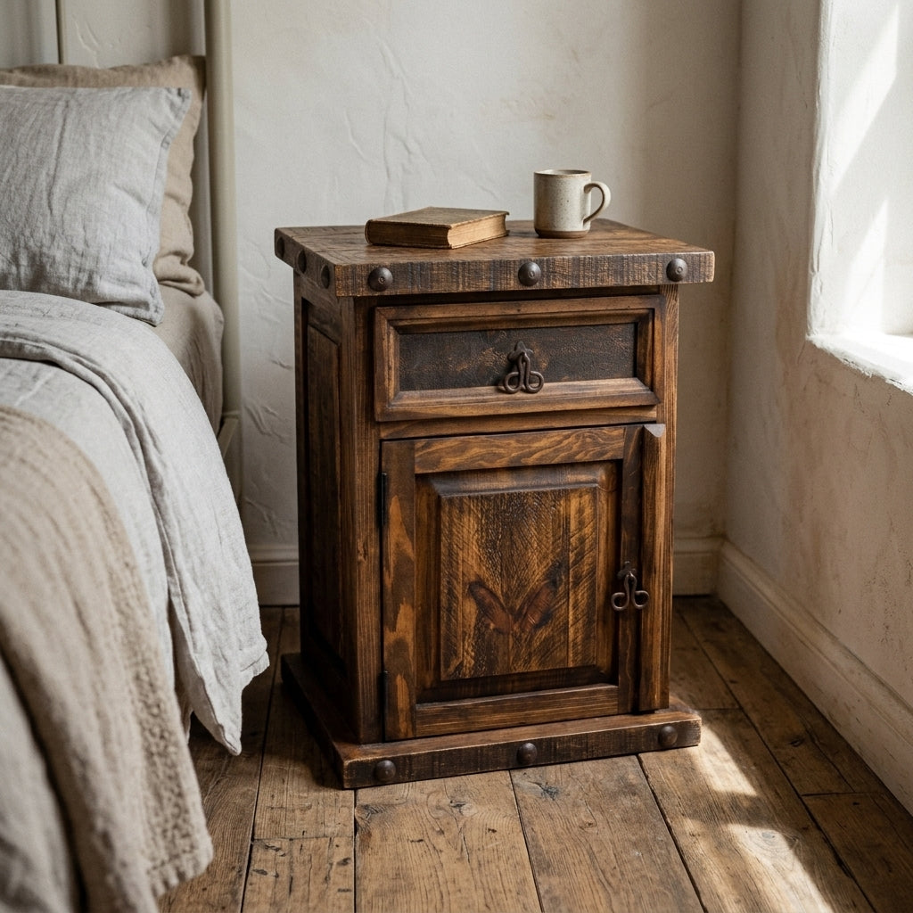 Briarwood Nightstand - Dark Wax Distressed | Board & Bloom