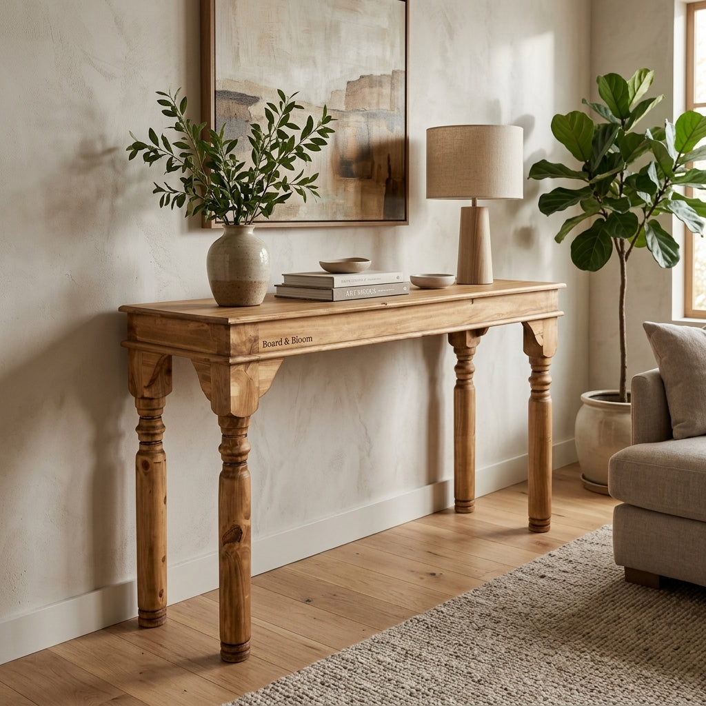 Willow Bend Honey Pine Sofa Table 47 in | Board & Bloom