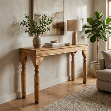 Willow Bend Honey Pine Sofa Table 47 in | Board & Bloom