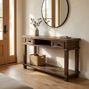 Willow Bend Honey Pine Sofa Table 47 in | Board & Bloom