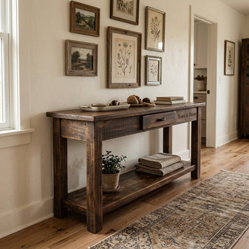 Thornfield Solid Pine Sofa Table 59.5 in | Board & Bloom