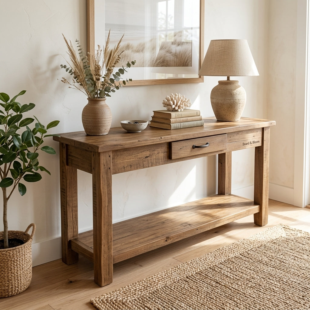 Thornfield Solid Pine Sofa Table 59.5 in | Board & Bloom